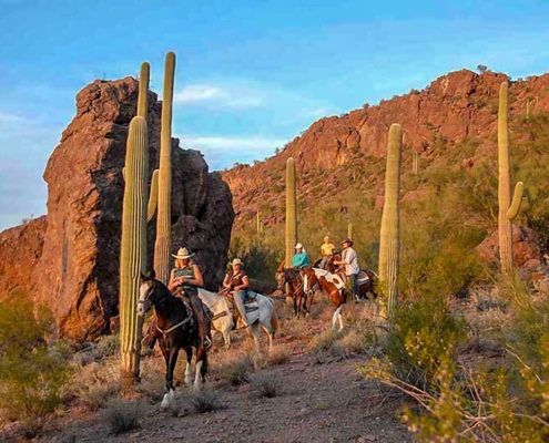 Yvette Cardozo Tucson Ranch people riding horses