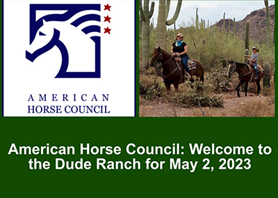 Episode 1: American Horse Council: Welcome to the Dude Ranch