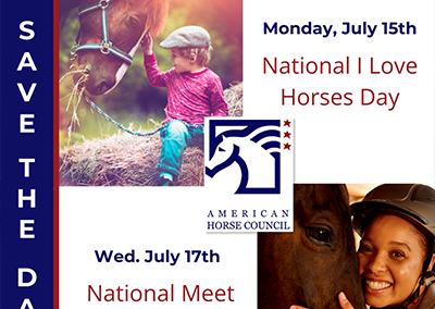Join us in Celebrating two National Horse Events in July