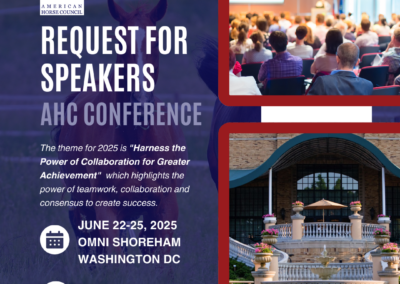 American Horse Council Request for Conference Speakers