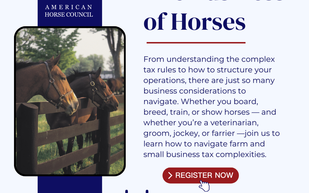 The American Horse Council Presents: “The Business of Horses”