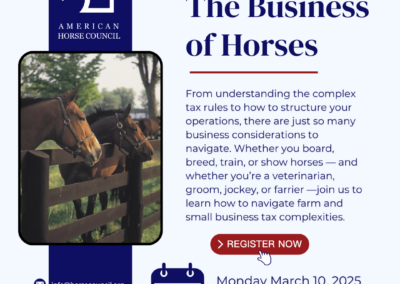 The American Horse Council Presents: “The Business of Horses”