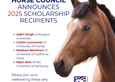 American Horse Council announces 2025 Scholarship Recipients