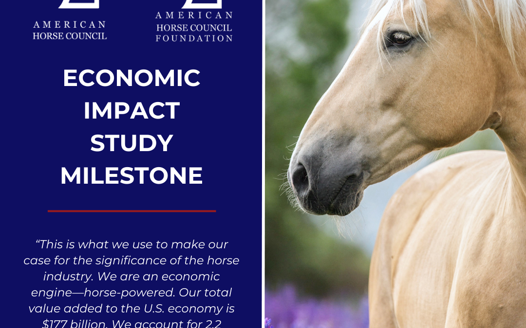American Horse Council & AHC Foundation  Announce Economic Impact Study Milestone