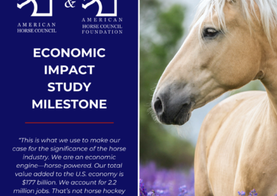American Horse Council & AHC Foundation  Announce Economic Impact Study Milestone