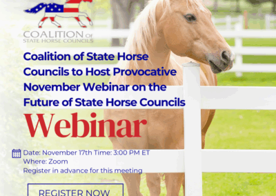 Coalition of State Horse Councils to Host Provocative November Webinar on the Future of State Horse Councils