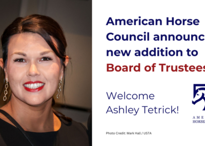American Horse Council announces new addition to Board of Trustees