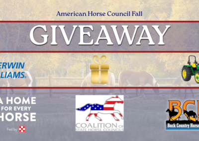 The American Horse Council Announces Fall Contests